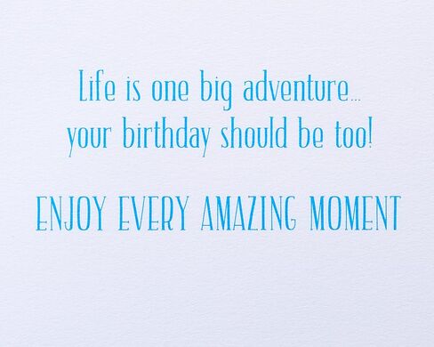 Papyrus Birthday Card (One Big Adventure) in Saudi Arabia
