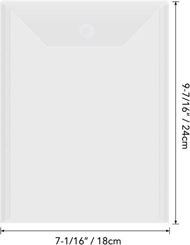 BAOFALI 150 Pcs/Set 7x9.4inch Clear Stamp and Die Storage Pockets, Stamp Storage Bags, Plastic Envelopes, DIY Scrapbooking Storage Die Cuts for Stencil Storage Card Making Cutting Dies in Kuwait