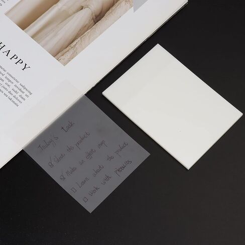 Multibey Transparent Sticky Note Pads, 3"x2" Clear Strong Memo Sticky Notes Message Reminder,10 Packs 500 Sheets (3 x 2 Inches) in Saudi Arabia