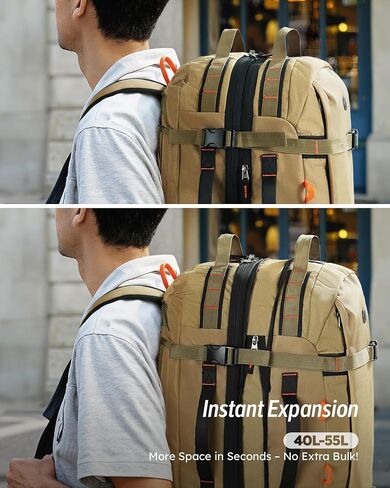 حقيبة الظهر المحمولة Tolaccea Travel Laptop ، حمل كبير على ظهر رحلة على ظهرها على ظهرها ، حقيبة عمل للأمتعة Daypack Daypack Fits 16 "كمبيوتر محمول للرجال 3 طرق ، in Kuwait