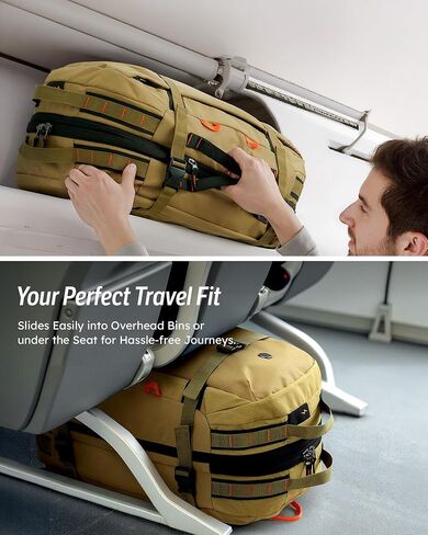 حقيبة الظهر المحمولة Tolaccea Travel Laptop ، حمل كبير على ظهر رحلة على ظهرها على ظهرها ، حقيبة عمل للأمتعة Daypack Daypack Fits 16 "كمبيوتر محمول للرجال 3 طرق ، in Kuwait