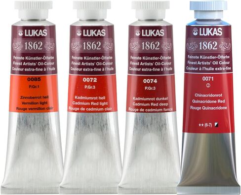 Lukas 1862 Professional German Oil Paint, Cassel Earth 37 mL - w/Beeswax & Non-Yellowing Sunflower Oil, Short Drying Time, Smooth, Outstanding Lightfastness in Saudi Arabia