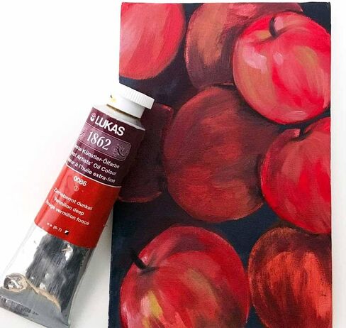 Lukas 1862 Professional German Oil Paint, Cassel Earth 37 mL - w/Beeswax & Non-Yellowing Sunflower Oil, Short Drying Time, Smooth, Outstanding Lightfastness in Saudi Arabia