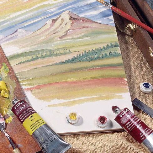 Lukas 1862 Professional German Oil Paint, Cassel Earth 37 mL - w/Beeswax & Non-Yellowing Sunflower Oil, Short Drying Time, Smooth, Outstanding Lightfastness in Saudi Arabia