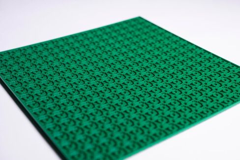 Double-Sided Baseplates for Building Bricks, Compatible with All Major Brands - Building Plates - 10" x 10" (32x32 Studs), Perfect Sheet for Table Building, Stackable, Pack of 4 Blue/Green (Green) in Saudi Arabia