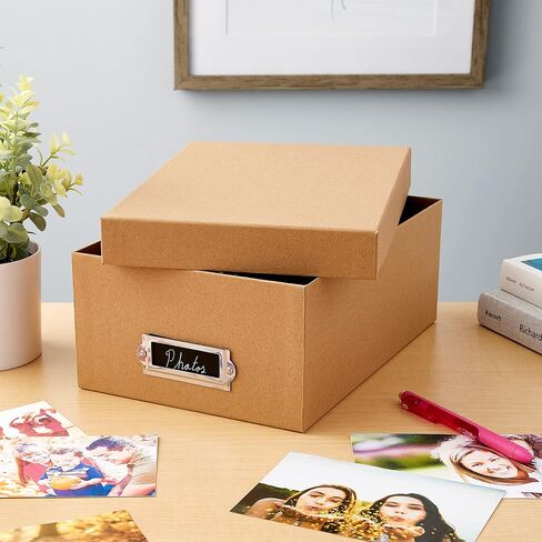 White Memory Box by Simply Tidy - Store and Organize Photos, Keepsakes, DVD and CDs, Acid Free - Bulk 12 Pack in Saudi Arabia