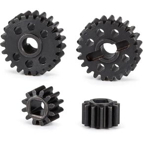 Heat Treated Steel 15T/20T Portal Overdrive Gear 36% OD 12T/23T Standard Gear for Axial 1/10 Capra F9 SCX10 III AR45 Portal Axle (14T 21T)