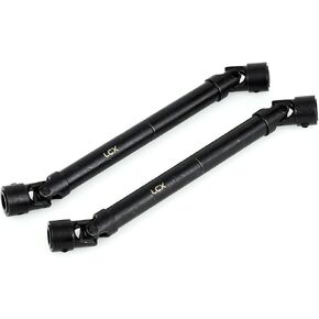 LCX Racing 1/6th RC Crawler Car Hardened Steel Heavy Duty Center Front Rear Drive Shaft Set for Axial SCX6 AXI05000, Upgrades Parts Accessories