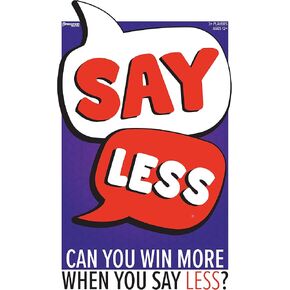 Pressman Say Less - The Family Card Game of Giving Clues and Guessing Words - Can You Win More When You Say Less