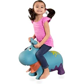 B.toys - Inflatable Bee Bouncer Ride-On Toy with Air Pump - Toddler Toys for Balance & Motor Skills - Kids Bouncing Seat with Easy-Grip Antennae - Safe Indoor Active Play, Ages 18 Months+