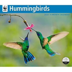 Calendar Ink, Hummingbirds WWF 2025 Wall Calendar