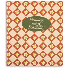 ban.do Water Proof Notebook with 146 Perforated Pages, 10" x 8.5" Concealed Spiral Journal with Interior Pocket, Planting Seeds of Possibility