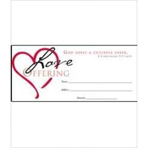 Warner Press 36962 Offering Env Love Offering Heart