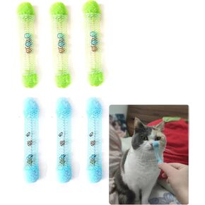 IUHKBH Cat Springs, 6 PCS Mesh Tubes Spring Built-in Little Bells Interactive Cat Kicker Toys