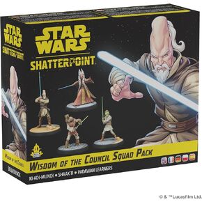 Star Wars Shatterpoint Wisdom of The Council Squad Pack - Tabletop Miniatures Game, Strategy Game for Kids and Adults, Ages 14+, 2 Players, 90 Min Playtime, Made by Atomic Mass Games