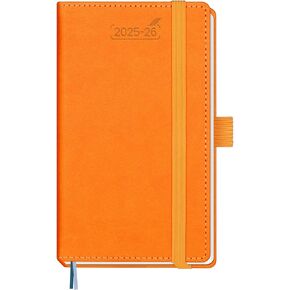 BEZEND Planner 2025 2026 Weekly and Monthly, 18-Month Academic Year (Jul 25-Dec 26) 5.8" x 8.5" Calendar Book, Vertical Daily Appointment with Hourly Timeslot, Leather Hardcover - Dark Green