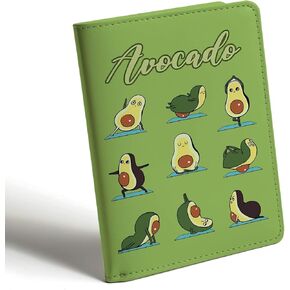 Avocado Gift Avocado Yoga Leather Notebook Avocado Lover Gift Avocado Girl Travel Journal Yoga Lover Gift for Women Girl (Journal-Love Avocado)