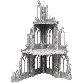 Tabletop Terrain Sci-Fi Ruin Set 3 - Modular Sci-Fi Terrain for Tabletop Wargaming Competitive Ruins 28mm 32mm