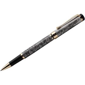 Jinhao Rollerball Pen Dragon/Lonong & Phoenix Silver and Red Scre