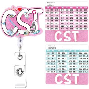 RN Badge Reel with Badge Buddy - NOVBAUB Pink RN BSN Badge Reel for Registered Nurse Baccalaureate of Science in Nursing Retractable ID Clip for Nurses Nursing Gifts Work Accessories Essentials