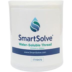 Water-Soluble Thread | Dissolves Quickly in Warm Water | Biodegradable | Eco-Friendly | Quilting, Sewing, Crafts, Balloon String, Hanging Tags | 0.1mm x 200m Spool | White