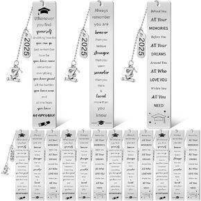 15 Pcs Graduation Bookmarks Class of 2025 Graduation Gifts Bulk 2025 Congrats Grad Gifts Bulk for Classroom Students Graduation Party Favors