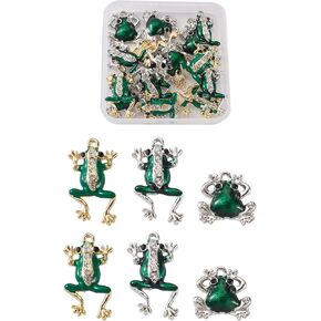 Beadthoven 32pcs Owl Sheep Cow Chicken Enamel Charm Pendants Mixed Color Small Metal Cute Animal Charms Dangle Beads for DIY Necklace Earring Bracelet Jewelry Making Supplies