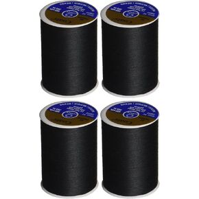 4-PACK - Dual Duty All-Purpose Thread 400yds Black 230a-2