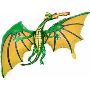 Toyland® 90 سم (36 ") بالون الأخضر على شكل تنين - زخرفة حفلة للأطفال