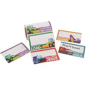 Fun Express Construction VBS Name TAG ROLL - Stationery - 1 Piece