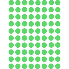 BlackDreams® 1800Pcs 12mm (0.5 inch) Dots Sticker Round Circle Blank Labels Self Adhesive (Green)