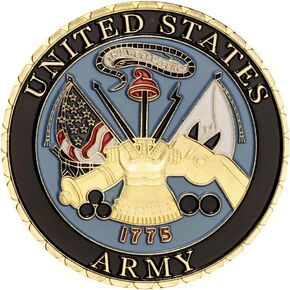 United States Army Coin 1775 The Birthday of The US Army Collectible Gift Gold Plated Military Collection