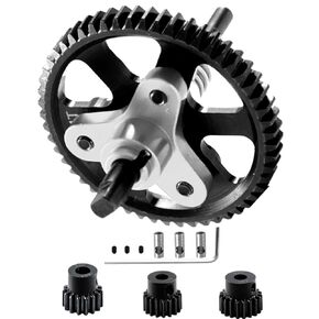 Hardened Steel Slipper Clutch Eliminator Gear Upgrades Part for 1/10 Slash 4X4/VXL Stampede 4X4/VXL Rustler 4X4/VXL,54T Spur Gear with Pinions Gears Set(15T 17T 19T),#6878,Sliver