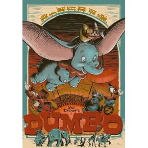 Ravensburger Disney Puzzle Moment - Dumbo 300 Piece Jigsaw Puzzle | Whimsical Artwork | Perfect Format for Beginners | FSC-Certified Materials