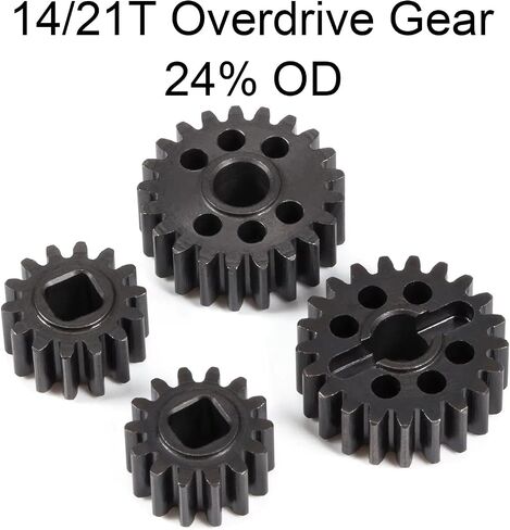 الصلب المعالج بالحرارة 15T/20T البوابة العتاد 36 ٪ OD 12T/23T العتاد القياسي للمحور 1/10 CAPRA F9 SCX10 III AR45 محور بوابة (14T 21T) in Kuwait