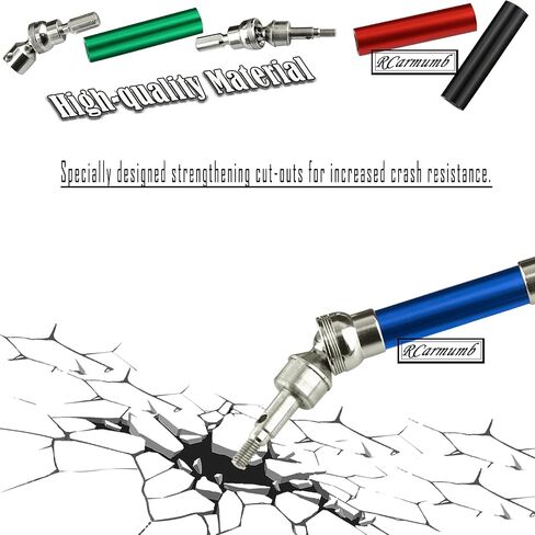 RC Shocks & Shock Tower & CVD Upgrades Part for 1/10 Arrma Granite 3S BLX &Mega550,Senton 3S BLX &Mega550,Alloy Front Rear Big Bore Shocks & Shock Tower & Driveshafts Hop-up,Navy Blue in Kuwait
