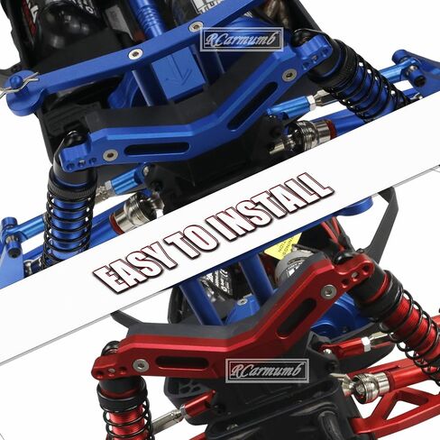 RC Shocks & Shock Tower & CVD Upgrades Part for 1/10 Arrma Granite 3S BLX &Mega550,Senton 3S BLX &Mega550,Alloy Front Rear Big Bore Shocks & Shock Tower & Driveshafts Hop-up,Navy Blue in Kuwait
