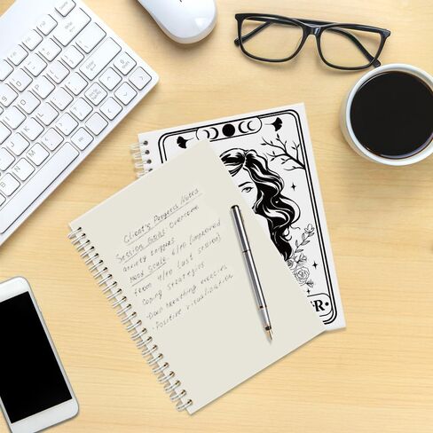 Mystical Black Cat Spiral Journal Notebook for Women, Funny Black Notebooks for Coworkers, Cat Notebook Gifts for Mom Aunt Daughter Sister BFF, Birthday Gifts for Cat Lover Tarot Lover in Kuwait