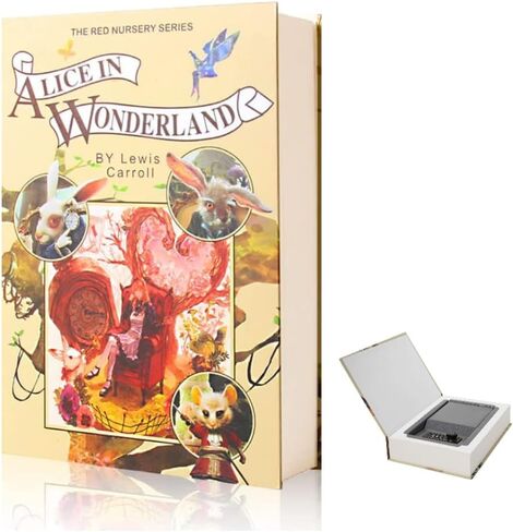 Real Paper Transfer Book Safe, Combination Lock,Hollow with Secret Hidden Compartment (Alice-Combination) in Saudi Arabia