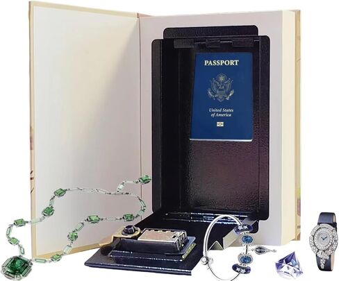 Real Paper Transfer Book Safe, Combination Lock,Hollow with Secret Hidden Compartment (Alice-Combination) in Saudi Arabia