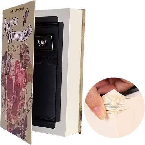 Real Paper Transfer Book Safe, Combination Lock,Hollow with Secret Hidden Compartment (Alice-Combination) in Saudi Arabia