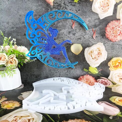 Resin Molds, Large Wall Hanging Silicone Mold Butterfly Fairy Epoxy Silicone Casting Molds for Wall Decoration Office Living Room Garden. 3D DIY Making Handmade Home Display Decor Crafts (White) in Saudi Arabia