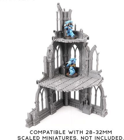 Tabletop Terrain Sci-Fi Ruin Set 3 - Modular Sci-Fi Terrain for Tabletop Wargaming Competitive Ruins 28mm 32mm in Kuwait