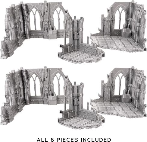 Tabletop Terrain Sci-Fi Ruin Set 3 - Modular Sci-Fi Terrain for Tabletop Wargaming Competitive Ruins 28mm 32mm in Kuwait