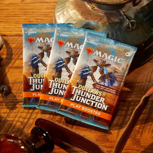 Magic: The Gathering Outlaws of Thunder Junction Bundle - 9 Play Boosters و 30 بطاقة أرضية + ملحقات حصرية in Saudi Arabia