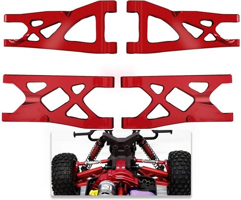 Aluminum Front Rear Suspension A-Arms Upgrades for 1/10 Granite Senton Vorteks 3s Blx Mega 550 4x4,ARRCat 4-Pack Alloy A-Arms Hop Ups Upgrade Parts,Navy Blue,Replace Part# AR330443 AR3305162 in Kuwait