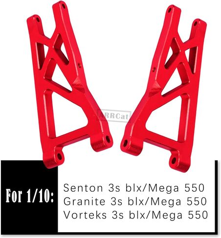 Aluminum Front Rear Suspension A-Arms Upgrades for 1/10 Granite Senton Vorteks 3s Blx Mega 550 4x4,ARRCat 4-Pack Alloy A-Arms Hop Ups Upgrade Parts,Navy Blue,Replace Part# AR330443 AR3305162 in Kuwait