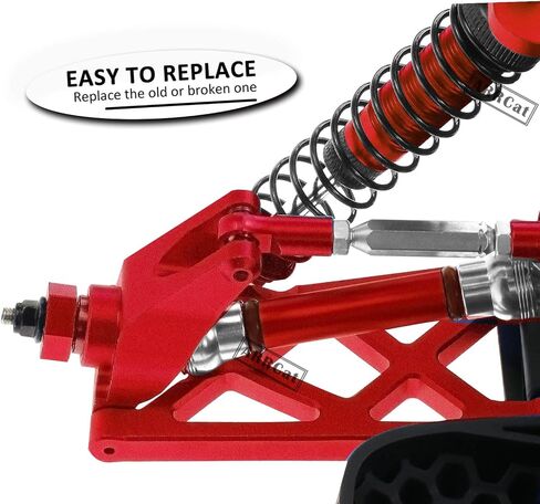 Aluminum Front Rear Suspension A-Arms Upgrades for 1/10 Granite Senton Vorteks 3s Blx Mega 550 4x4,ARRCat 4-Pack Alloy A-Arms Hop Ups Upgrade Parts,Navy Blue,Replace Part# AR330443 AR3305162 in Kuwait