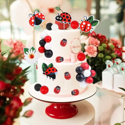 Cheereveal Hunting Theme Cake Decorations - Hunting Deer Tree Figures Cake Cupcake Toppers Ball Dessert Picks, Hunting Animal Theme Baby Shower Birthday Party Celebration Photo Props in Kuwait