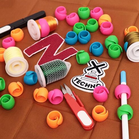 New brothread 20pcs Thread Spool Savers - Prevent Thread Tails from Unwinding - No Loose Ends for Sewing and Embroidery Machine Thread Spools in Kuwait